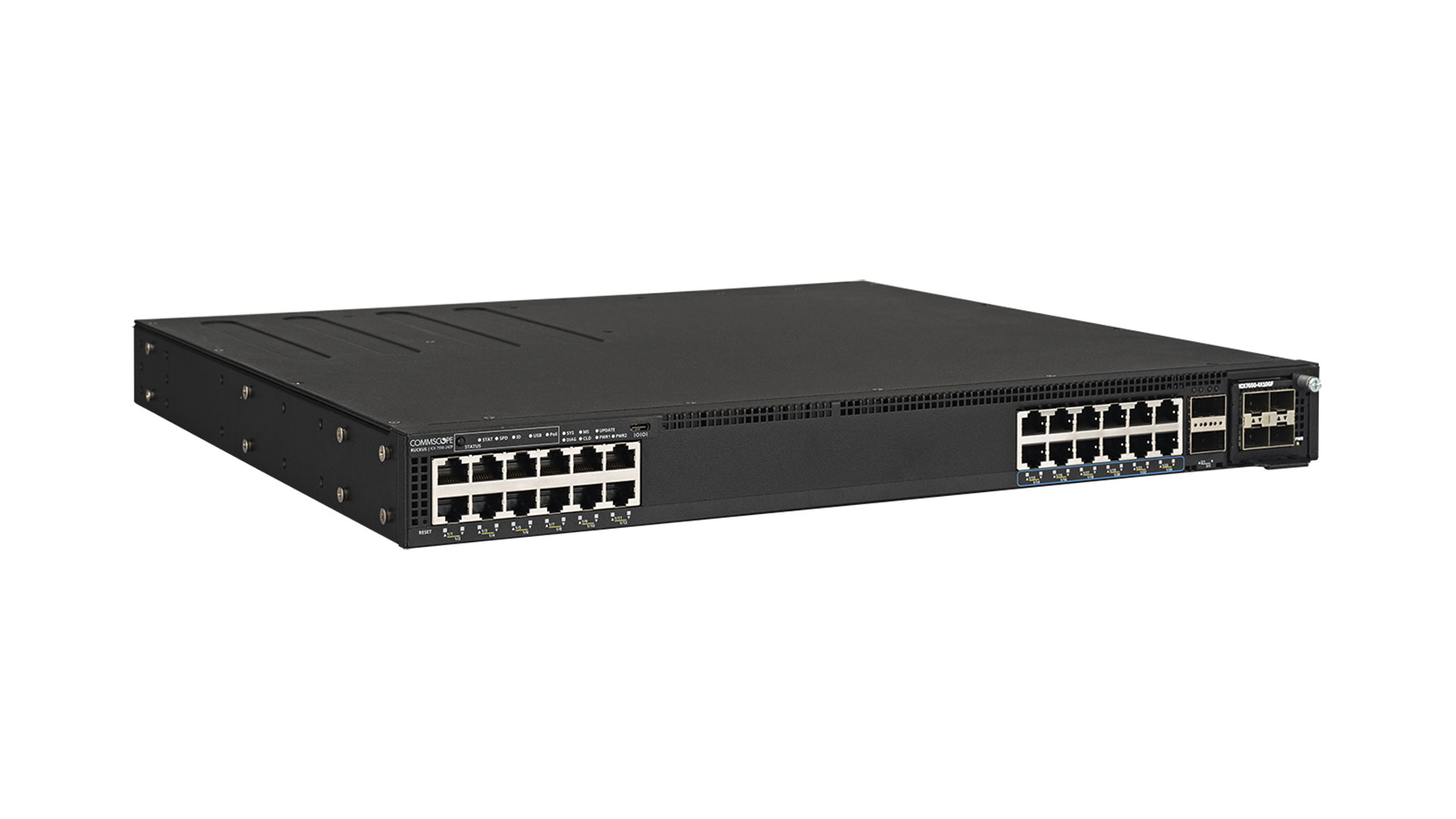 Netzwerk Switch Pro 12x10G, 12×2,5G POE (Ruckus ICX 7550 24ZP E2)